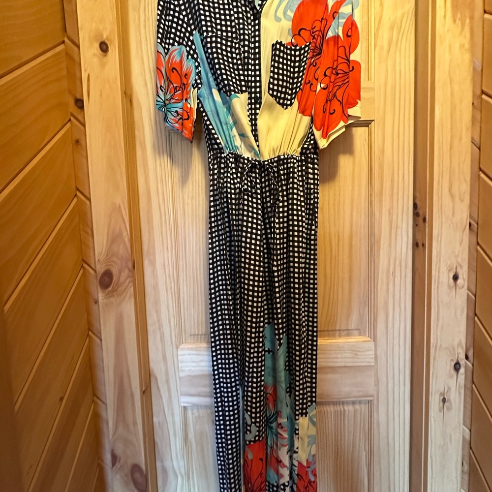 Floral and Polka Dot Jumpsuit